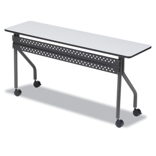 Iceberg wholesale. Officeworks Mobile Training Table, Rectangular, 72w X 18d X 29h, Gray-charcoal. HSD Wholesale: Janitorial Supplies, Breakroom Supplies, Office Supplies.