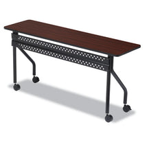 Load image into Gallery viewer, Iceberg wholesale. Officeworks Mobile Training Table, Rectangular, 72w X 18d X 29h, Mahogany-black. HSD Wholesale: Janitorial Supplies, Breakroom Supplies, Office Supplies.