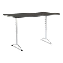 Load image into Gallery viewer, Iceberg wholesale. Arc Sit-to-stand Tables, Rectangular Top, 36w X 72d X 30-42h, Graphite-silver. HSD Wholesale: Janitorial Supplies, Breakroom Supplies, Office Supplies.