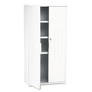 Iceberg wholesale. Officeworks Resin Storage Cabinet, 33w X 18d X 66h, Platinum. HSD Wholesale: Janitorial Supplies, Breakroom Supplies, Office Supplies.