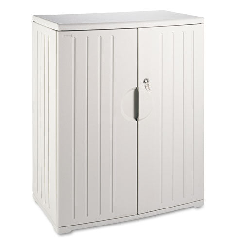 Iceberg wholesale. Officeworks Resin Storage Cabinet, 36w X 22d X 46h, Platinum. HSD Wholesale: Janitorial Supplies, Breakroom Supplies, Office Supplies.