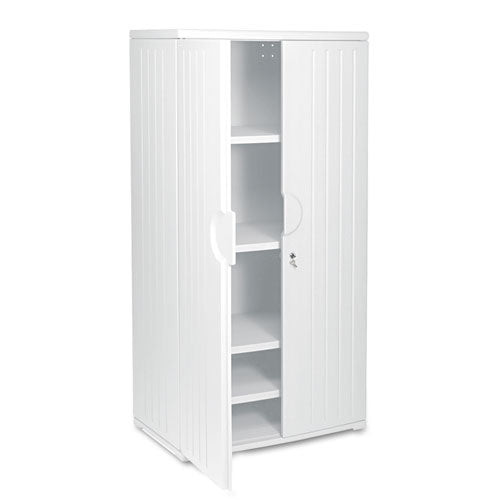 Iceberg wholesale. Officeworks Resin Storage Cabinet, 36w X 22d X 72h, Platinum. HSD Wholesale: Janitorial Supplies, Breakroom Supplies, Office Supplies.