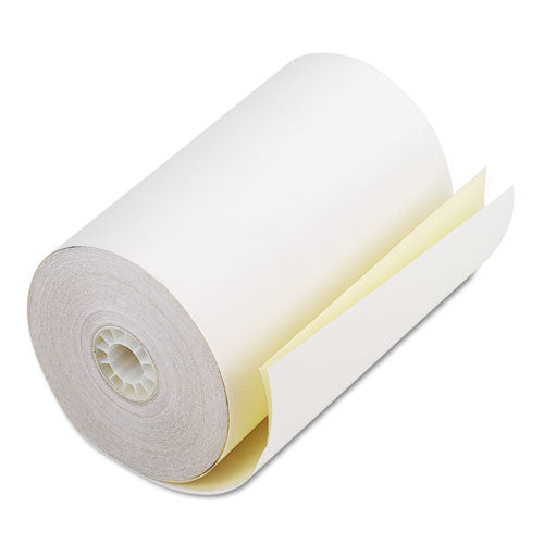 Iconex™ wholesale. Impact Printing Carbonless Paper Rolls, 4.5" X 90 Ft, White-canary, 24-carton. HSD Wholesale: Janitorial Supplies, Breakroom Supplies, Office Supplies.