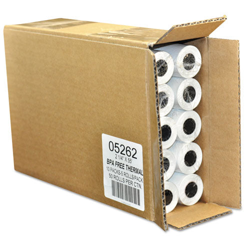 Iconex™ wholesale. Direct Thermal Printing Thermal Paper Rolls, 2.25" X 55 Ft, White, 50-carton. HSD Wholesale: Janitorial Supplies, Breakroom Supplies, Office Supplies.