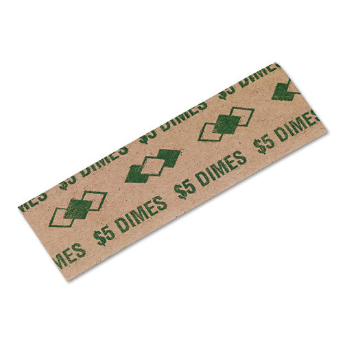 Iconex™ wholesale. Tubular Coin Wrappers, Dimes, $5, Pop-open Wrappers, 1000-pack. HSD Wholesale: Janitorial Supplies, Breakroom Supplies, Office Supplies.