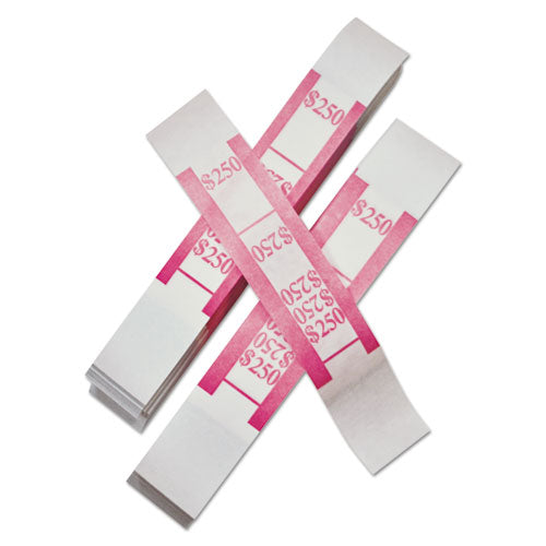Iconex™ wholesale. Color-coded Kraft Currency Straps, Dollar Bill, $250, Self-adhesive, 1000-pack. HSD Wholesale: Janitorial Supplies, Breakroom Supplies, Office Supplies.