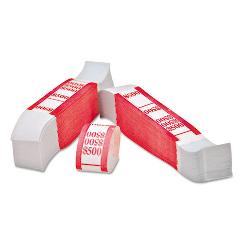 Iconex™ wholesale. Color-coded Kraft Currency Straps, $5 Bill, $500, Self-adhesive, 1000-pack. HSD Wholesale: Janitorial Supplies, Breakroom Supplies, Office Supplies.