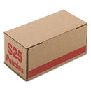 Iconex™ wholesale. Corrugated Cardboard Coin Storage W-denomination Printed On Side, Red. HSD Wholesale: Janitorial Supplies, Breakroom Supplies, Office Supplies.