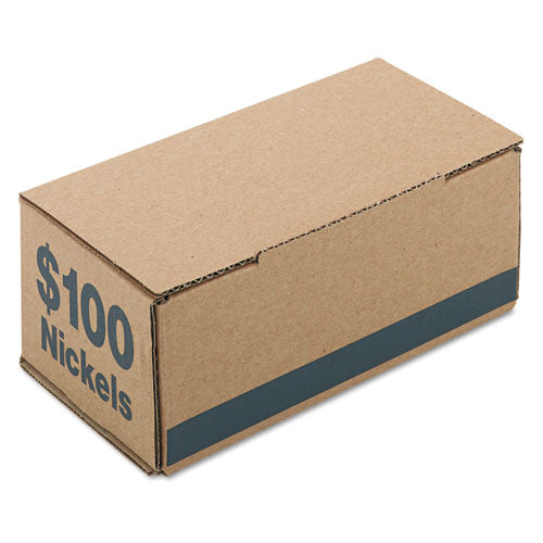 Iconex™ wholesale. Corrugated Cardboard Coin Storage W-denomination Printed On Side, Blue. HSD Wholesale: Janitorial Supplies, Breakroom Supplies, Office Supplies.