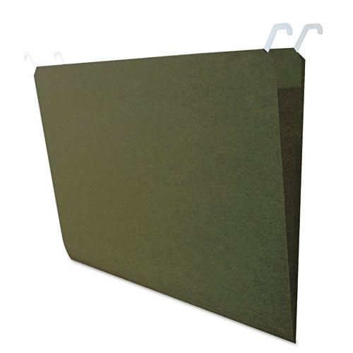 find It™ wholesale. Hanging File Folders With Innovative Top Rail, Legal Size, 1-4-cut Tab, Standard Green, 20-pack. HSD Wholesale: Janitorial Supplies, Breakroom Supplies, Office Supplies.