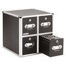 Vaultz® wholesale. 4-drawer Cd File Cabinet, Holds 660 Folders Or 240 Slim-120 Standard Cases, Black. HSD Wholesale: Janitorial Supplies, Breakroom Supplies, Office Supplies.