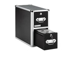 Vaultz® wholesale. 2-drawer Cd File Cabinet, Holds 330 Folders Or 120 Slim-60 Standard Cases, Black. HSD Wholesale: Janitorial Supplies, Breakroom Supplies, Office Supplies.