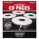 Vaultz® wholesale. Two-sided Cd Refill Pages For Three-ring Binder, 50-pack. HSD Wholesale: Janitorial Supplies, Breakroom Supplies, Office Supplies.