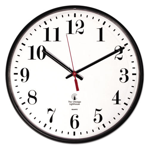 Chicago Lighthouse wholesale. Quartz Slimline Clock, 12.75