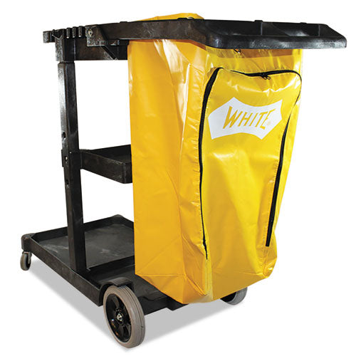 Impact® wholesale. Impact® Janitorial Cart, Three-shelves, 20.5w X 48d X 38h, Yellow. HSD Wholesale: Janitorial Supplies, Breakroom Supplies, Office Supplies.
