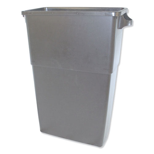 Impact® wholesale. Impact® Thin Bin Containers, Rectangular, Polyethylene, 23 Gal, Gray. HSD Wholesale: Janitorial Supplies, Breakroom Supplies, Office Supplies.