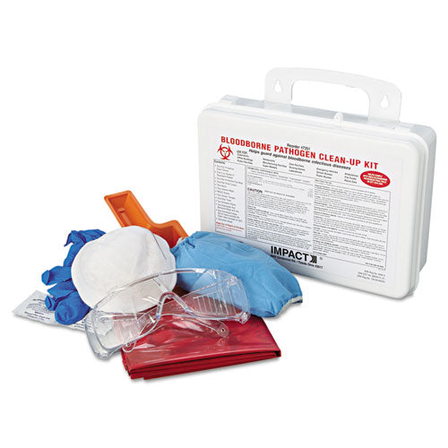 Impact® wholesale. Impact® Bloodborne Pathogen Cleanup Kit, Osha Compliant, Plastic Case. HSD Wholesale: Janitorial Supplies, Breakroom Supplies, Office Supplies.