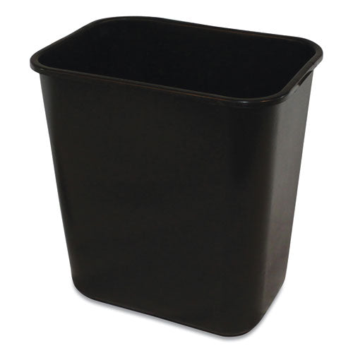 Impact® wholesale. Impact® Soft-sided Wastebasket, Rectangular, Polyethylene, 28 Qt, Black. HSD Wholesale: Janitorial Supplies, Breakroom Supplies, Office Supplies.