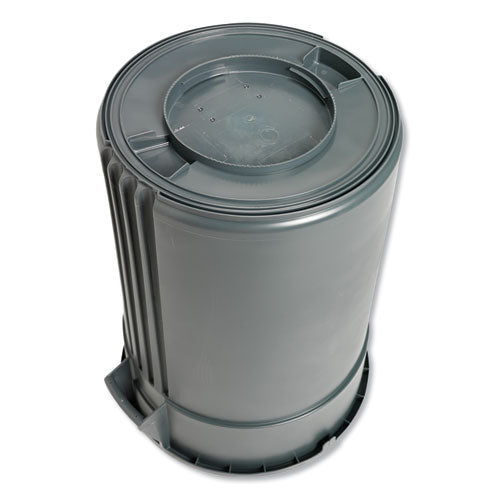 Impact® wholesale. Impact® Advanced Gator Waste Container, Round, Plastic, 44 Gal, Gray. HSD Wholesale: Janitorial Supplies, Breakroom Supplies, Office Supplies.
