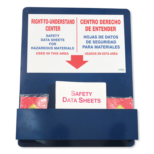 Impact® wholesale. Impact® Bilingual "right-to-understand" Sds Center, 25w X 5.2d X 30h, Blue-white-red. HSD Wholesale: Janitorial Supplies, Breakroom Supplies, Office Supplies.