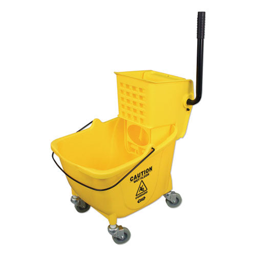 Impact® wholesale. Impact® Side-press Wringer And Plastic Bucket Combo, 12 To 32 Oz, Yellow. HSD Wholesale: Janitorial Supplies, Breakroom Supplies, Office Supplies.