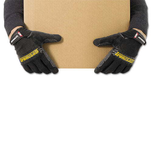 Ironclad wholesale. Box Handler Gloves, Black, Medium, Pair. HSD Wholesale: Janitorial Supplies, Breakroom Supplies, Office Supplies.