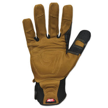 Load image into Gallery viewer, Ironclad wholesale. Ranchworx Leather Gloves, Black-tan, Medium. HSD Wholesale: Janitorial Supplies, Breakroom Supplies, Office Supplies.