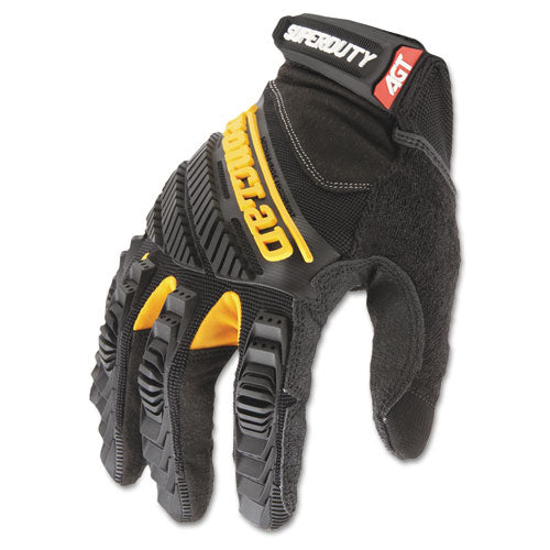 Ironclad wholesale. Superduty Gloves, X-large, Black-yellow, 1 Pair. HSD Wholesale: Janitorial Supplies, Breakroom Supplies, Office Supplies.