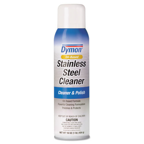 Dymon® wholesale. DYMON Stainless Steel Cleaner, 16 Oz Aerosol Spray, 12-carton. HSD Wholesale: Janitorial Supplies, Breakroom Supplies, Office Supplies.