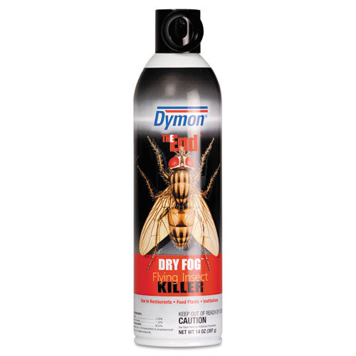 Dymon® wholesale. DYMON The End. Dry Fog Flying Insect Killer, 14oz, Can, 12-carton. HSD Wholesale: Janitorial Supplies, Breakroom Supplies, Office Supplies.