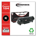 Innovera® wholesale. Remanufactured Black Toner, Replacement For Canon 104 (0263b001aa), 2,000 Page-yield. HSD Wholesale: Janitorial Supplies, Breakroom Supplies, Office Supplies.