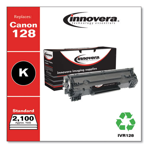 Innovera® wholesale. Remanufactured Black Toner, Replacement For Canon 128 (3500b001aa), 2,100 Page-yield. HSD Wholesale: Janitorial Supplies, Breakroom Supplies, Office Supplies.