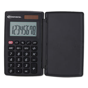 Innovera® wholesale. 15921 Pocket Calculator With Hard Shell Flip Cover, 8-digit, Lcd. HSD Wholesale: Janitorial Supplies, Breakroom Supplies, Office Supplies.