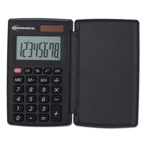 Innovera® wholesale. 15921 Pocket Calculator With Hard Shell Flip Cover, 8-digit, Lcd. HSD Wholesale: Janitorial Supplies, Breakroom Supplies, Office Supplies.
