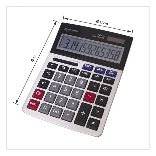 Innovera® wholesale. 15975 Large Display Calculator, Dual Power, 12-digit Lcd Display. HSD Wholesale: Janitorial Supplies, Breakroom Supplies, Office Supplies.