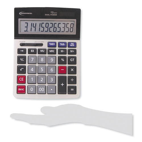 Innovera® wholesale. 15975 Large Display Calculator, Dual Power, 12-digit Lcd Display. HSD Wholesale: Janitorial Supplies, Breakroom Supplies, Office Supplies.