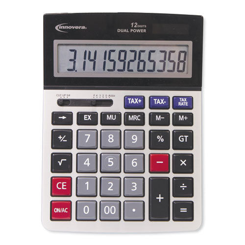 Innovera® wholesale. 15975 Large Display Calculator, Dual Power, 12-digit Lcd Display. HSD Wholesale: Janitorial Supplies, Breakroom Supplies, Office Supplies.