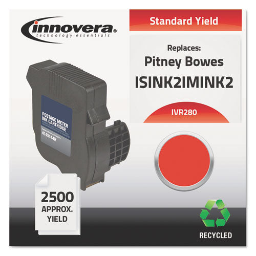 Innovera® wholesale. Remanufactured Red Postage Meter Ink, Replacement For Neopost Im-280 (isink2imink2), 2,500 Page-yield. HSD Wholesale: Janitorial Supplies, Breakroom Supplies, Office Supplies.