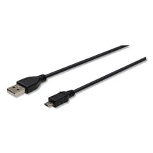 Load image into Gallery viewer, Innovera® wholesale. Usb To Micro Usb Cable, 3ft, Black. HSD Wholesale: Janitorial Supplies, Breakroom Supplies, Office Supplies.