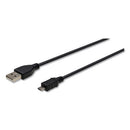 Innovera® wholesale. Usb To Micro Usb Cable, 6 Ft, Black. HSD Wholesale: Janitorial Supplies, Breakroom Supplies, Office Supplies.