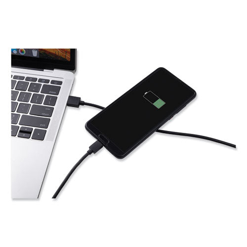Innovera® wholesale. Usb To Usb C Cable, 3 Ft, Black. HSD Wholesale: Janitorial Supplies, Breakroom Supplies, Office Supplies.