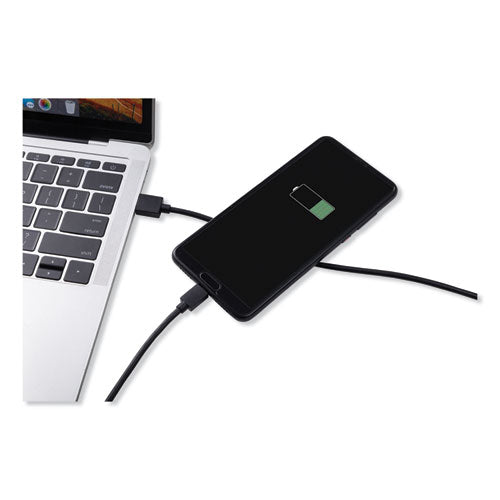 Innovera® wholesale. Usb To Usb C Cable, 10 Ft, Black. HSD Wholesale: Janitorial Supplies, Breakroom Supplies, Office Supplies.