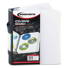 Load image into Gallery viewer, Innovera® wholesale. Cd-dvd Three-ring Refillable Binder, Holds 90 Discs, Midnight Blue-clear. HSD Wholesale: Janitorial Supplies, Breakroom Supplies, Office Supplies.