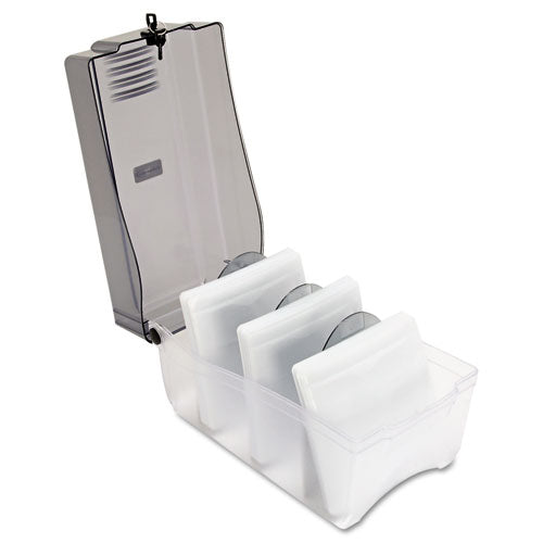 Innovera® wholesale. Cd-dvd Storage Case, Holds 150 Discs, Clear-smoke. HSD Wholesale: Janitorial Supplies, Breakroom Supplies, Office Supplies.