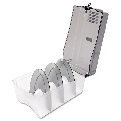 Innovera® wholesale. Cd-dvd Storage Case, Holds 150 Discs, Clear-smoke. HSD Wholesale: Janitorial Supplies, Breakroom Supplies, Office Supplies.