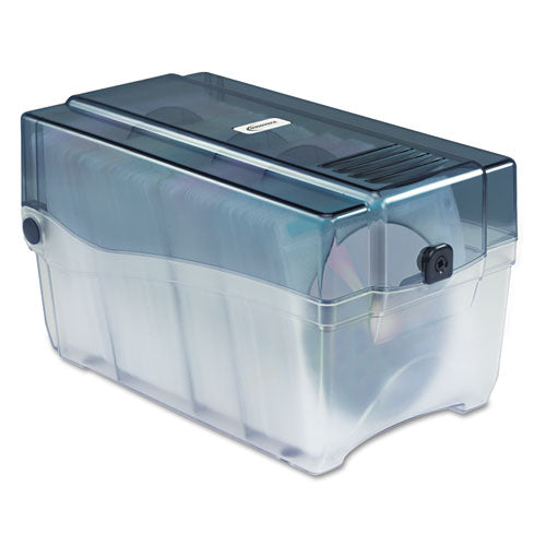 Innovera® wholesale. Cd-dvd Storage Case, Holds 150 Discs, Clear-smoke. HSD Wholesale: Janitorial Supplies, Breakroom Supplies, Office Supplies.