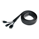 Innovera® wholesale. Floor Sleeve Cable Management, 2.5" X 0.5" Channel, 72" Long, Black. HSD Wholesale: Janitorial Supplies, Breakroom Supplies, Office Supplies.