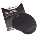 Innovera® wholesale. Mouse Pad W-gel Wrist Pad, Nonskid Base, 10-3-8 X 8-7-8, Black. HSD Wholesale: Janitorial Supplies, Breakroom Supplies, Office Supplies.