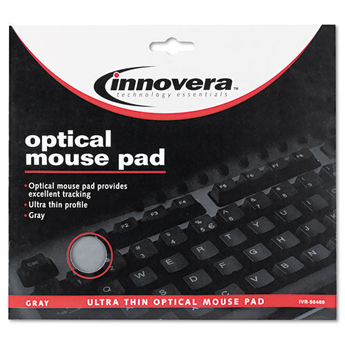 Innovera® wholesale. Ultra Slim Mouse Pad, Nonskid Rubber Base, 8-3-4 X 7, Gray. HSD Wholesale: Janitorial Supplies, Breakroom Supplies, Office Supplies.