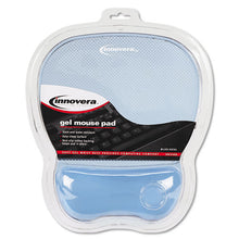 Load image into Gallery viewer, Innovera® wholesale. Gel Mouse Pad W-wrist Rest, Nonskid Base, 8-1-4 X 9-5-8, Blue. HSD Wholesale: Janitorial Supplies, Breakroom Supplies, Office Supplies.